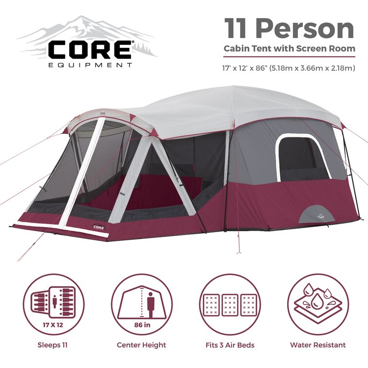 3 room tent 2024 with screen room